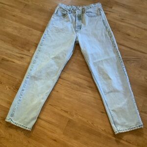 Guess Women's Sky Blue Straight Leg Jeans